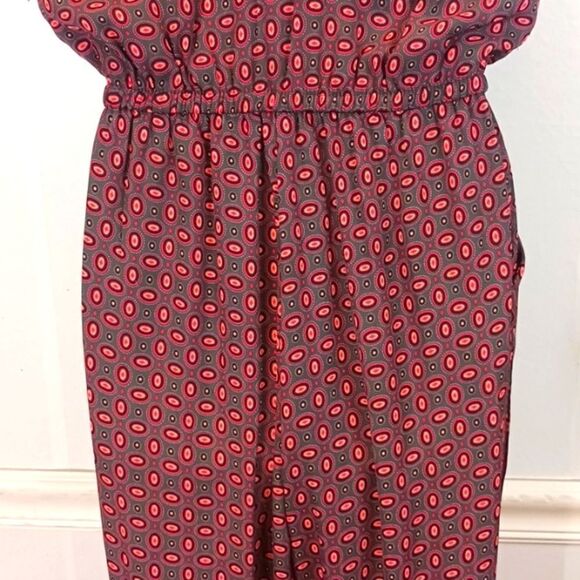 Gianni Bini Boho paisley print V neck sleeveless tie waist jumpsuit size ( M ) - Picture 10 of 11